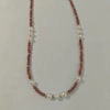 Influential new accessory, elegant and refined S925 Silver South Red Natural Pearl Necklace details Picture